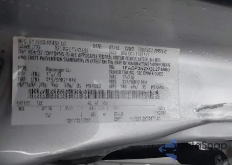 2016 Ford Focus Titanium из США, поврежденный, VIN 1FADP3N2XGL274880